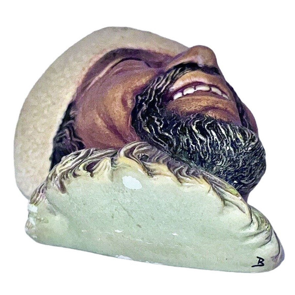 Bossons Himalayan Chalkware Head 1966 #44 Made In England Vintage - Picture 3 of 7